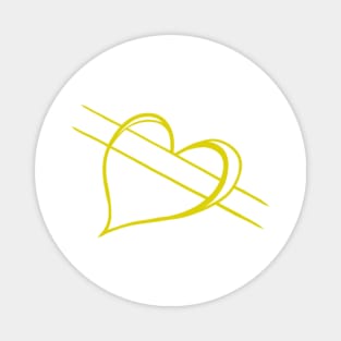 Love in Currency - yellow version Magnet